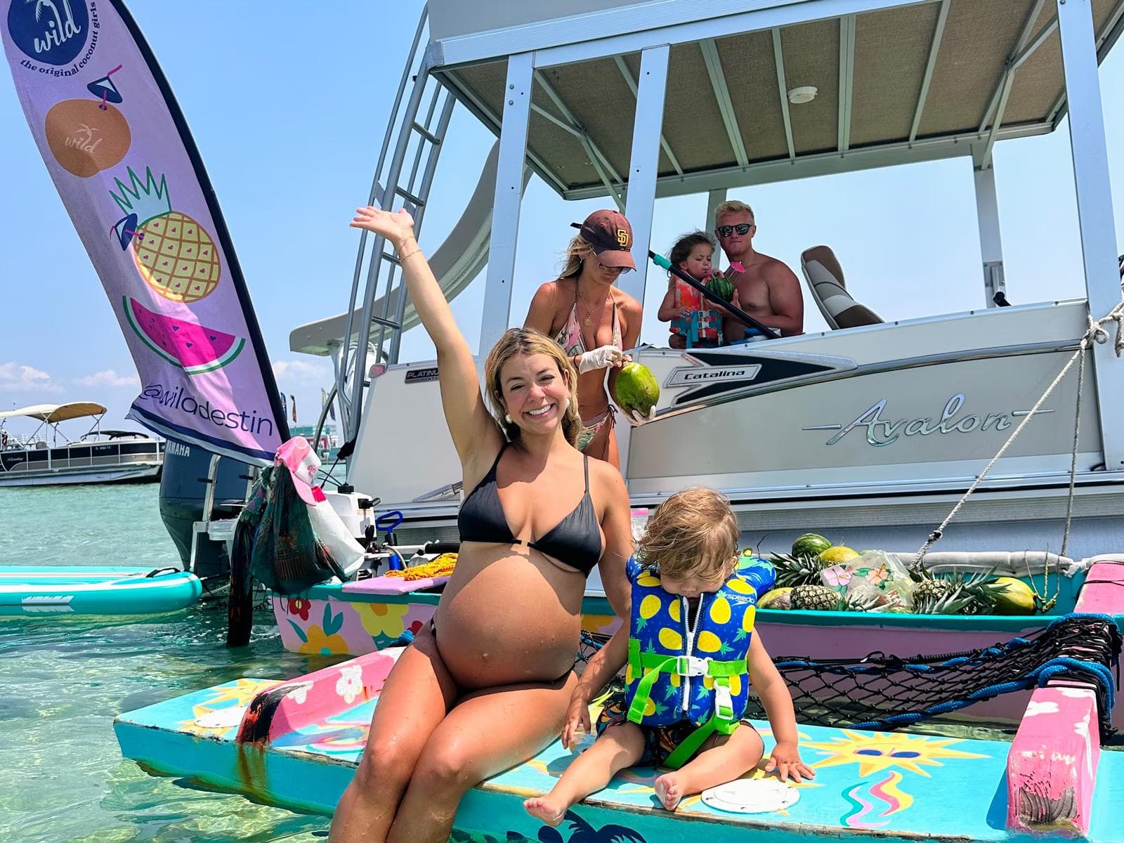 Boat Rental in Destin with Slide up to 6 Guests